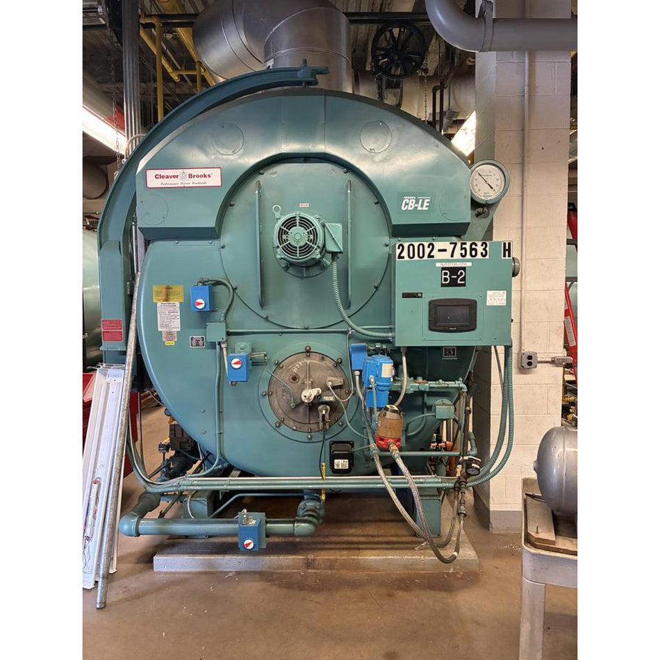 2002 Cleaver Brooks CB 350 HP Steam Boiler – 15 PSI with Advanced Honeywell Controls