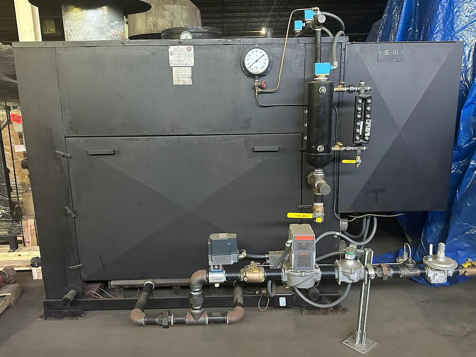 Parker Industrial Steam Boiler 70 HP 125 PSI Model 70 1994