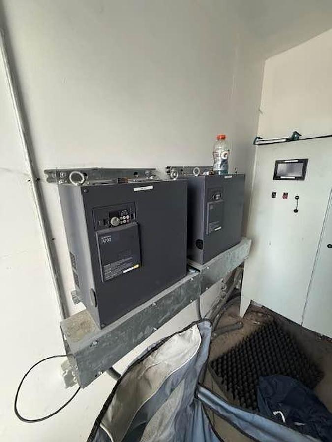 Electrical panel and control box inside a vehicle or small enclosure.