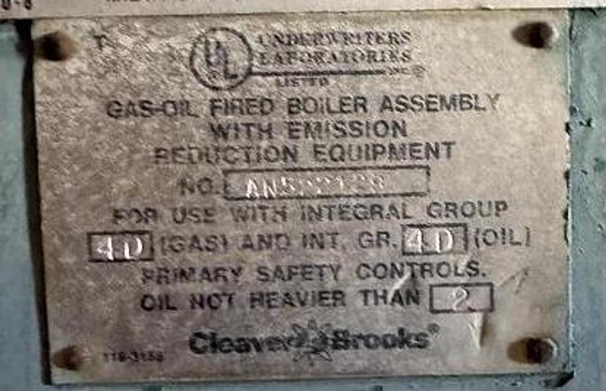 250 HP Cleaver Brooks CB200 Firetube Steam Boiler #BSCB250HP271 — photo 4