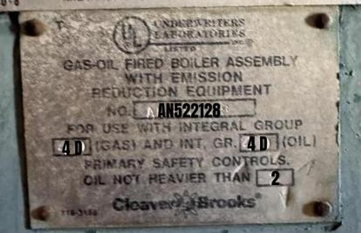 250 HP Cleaver Brooks CB200 Firetube Steam Boiler #BSCB250HP271 — photo 5